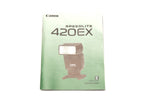 Canon 420EX Speedlite Instructions