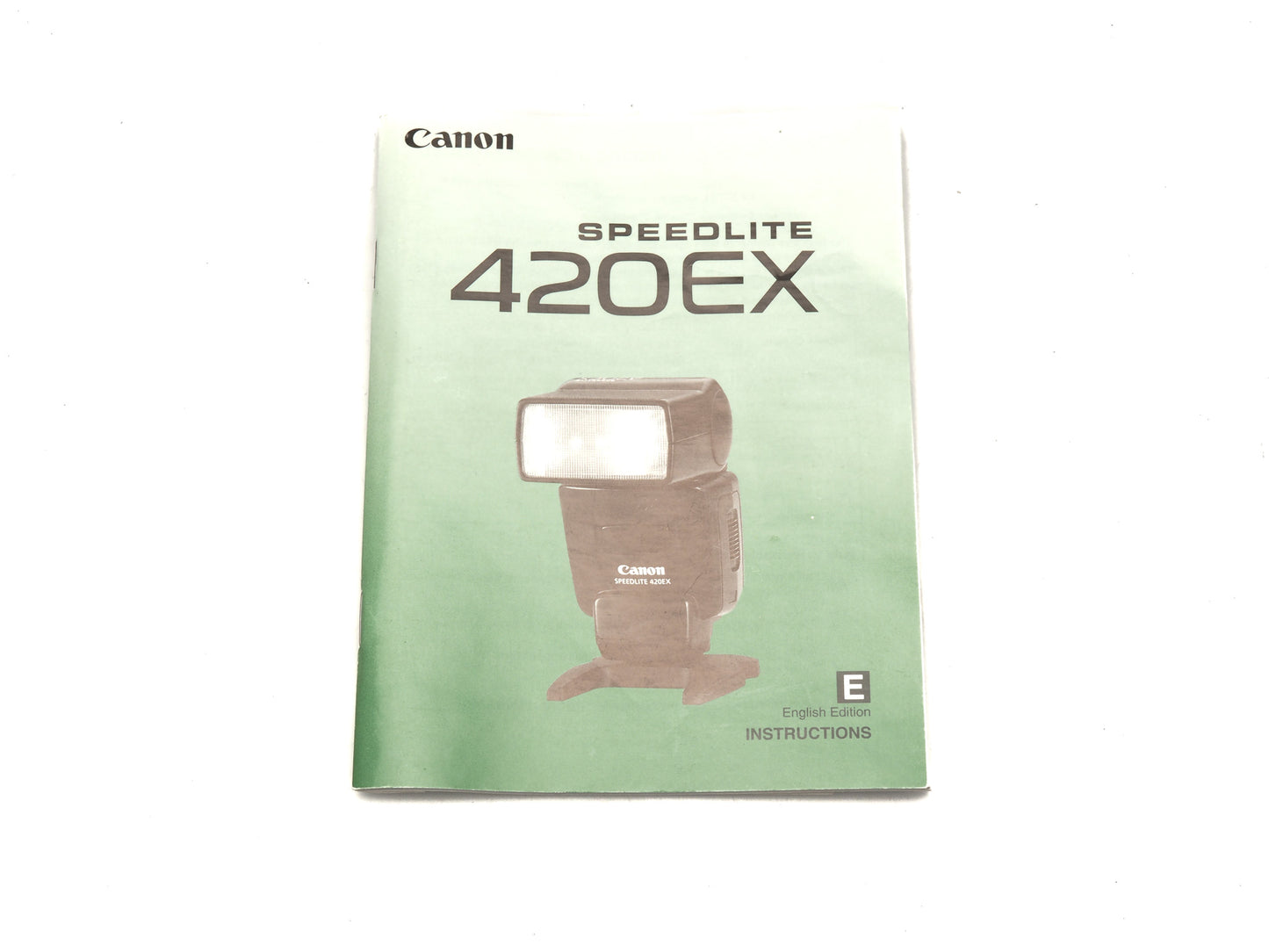 Canon 420EX Speedlite Instructions