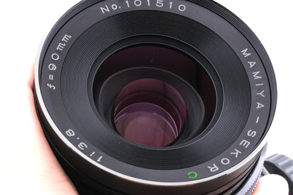 Mamiya RB67 Pro-S + Waist Level Finder + 90mm f3.8 Sekor C + 120 6x7 Pro-S Roll Film Holder