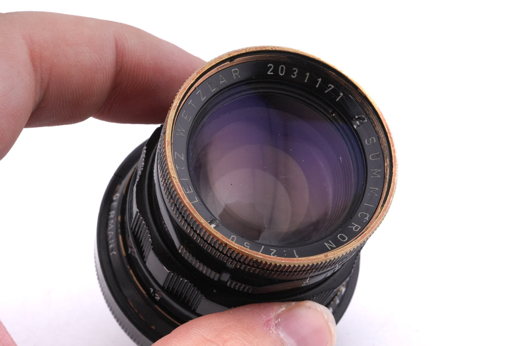 Leica 50mm f2 Summicron (Type II) (Black Paint, 11117)