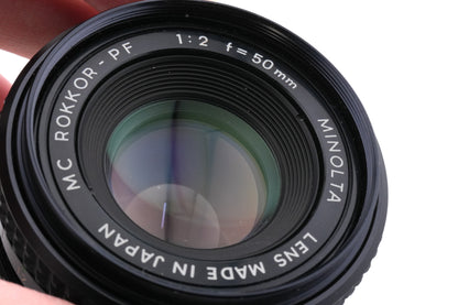 Minolta 50mm f2 MC Rokkor-PF