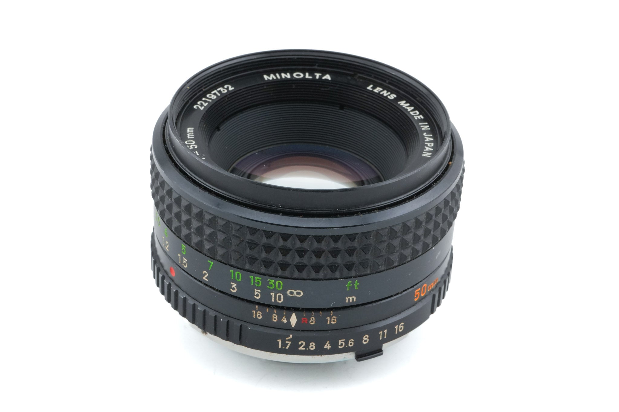 Minolta 50mm f1.7 MC Rokkor-PF