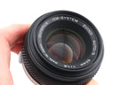 Olympus 50mm f1.8 Zuiko Auto-S
