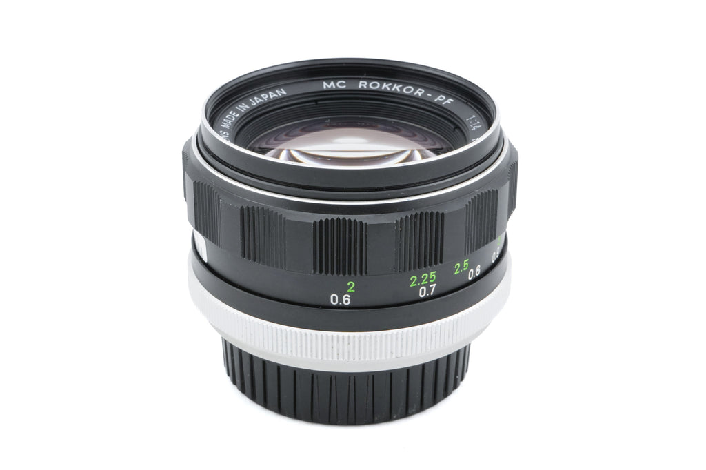 Minolta 58mm f1.4 MC Rokkor-PF