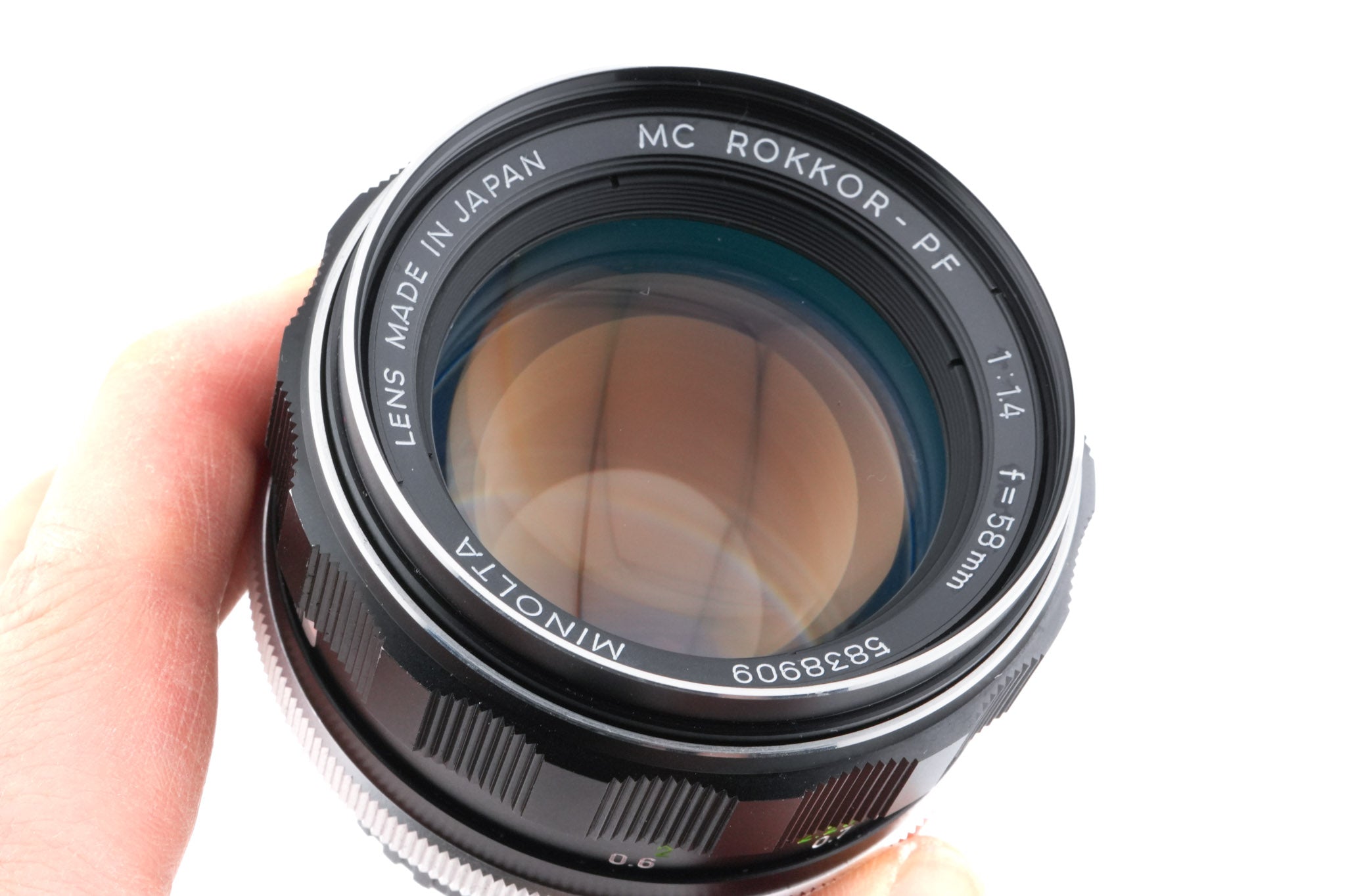 Minolta 58mm f1.4 MC Rokkor-PF