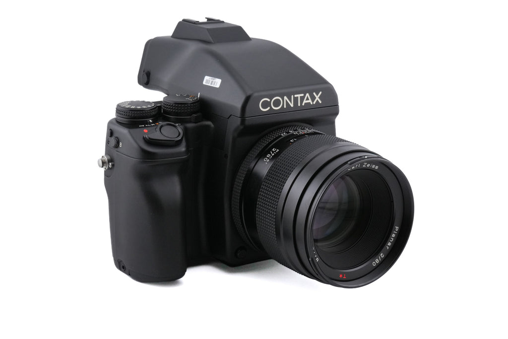 Contax 645 + 80mm f2 Planar T* + MF-1 AE Prism Finder + MFB-1 120/220 Film Back Holder