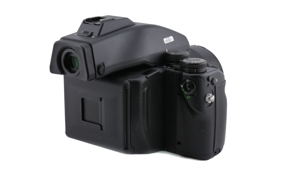 Contax 645 + 80mm f2 Planar T* + MF-1 AE Prism Finder + MFB-1 120/220 Film Back Holder