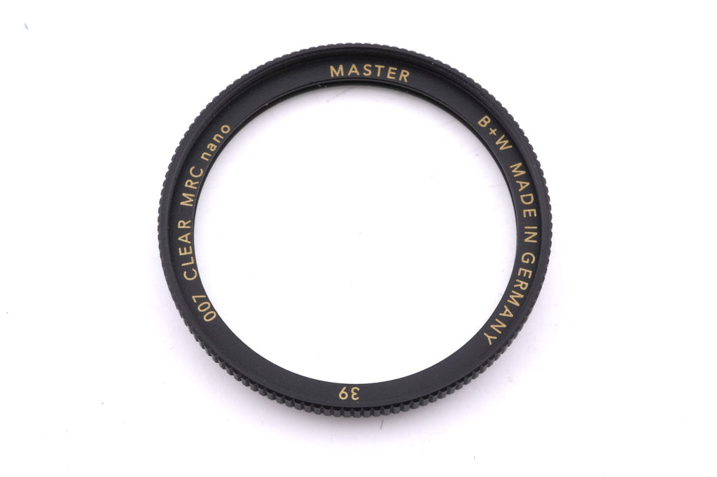 B+W 39mm Clear Filter MRC Nano Master (007)