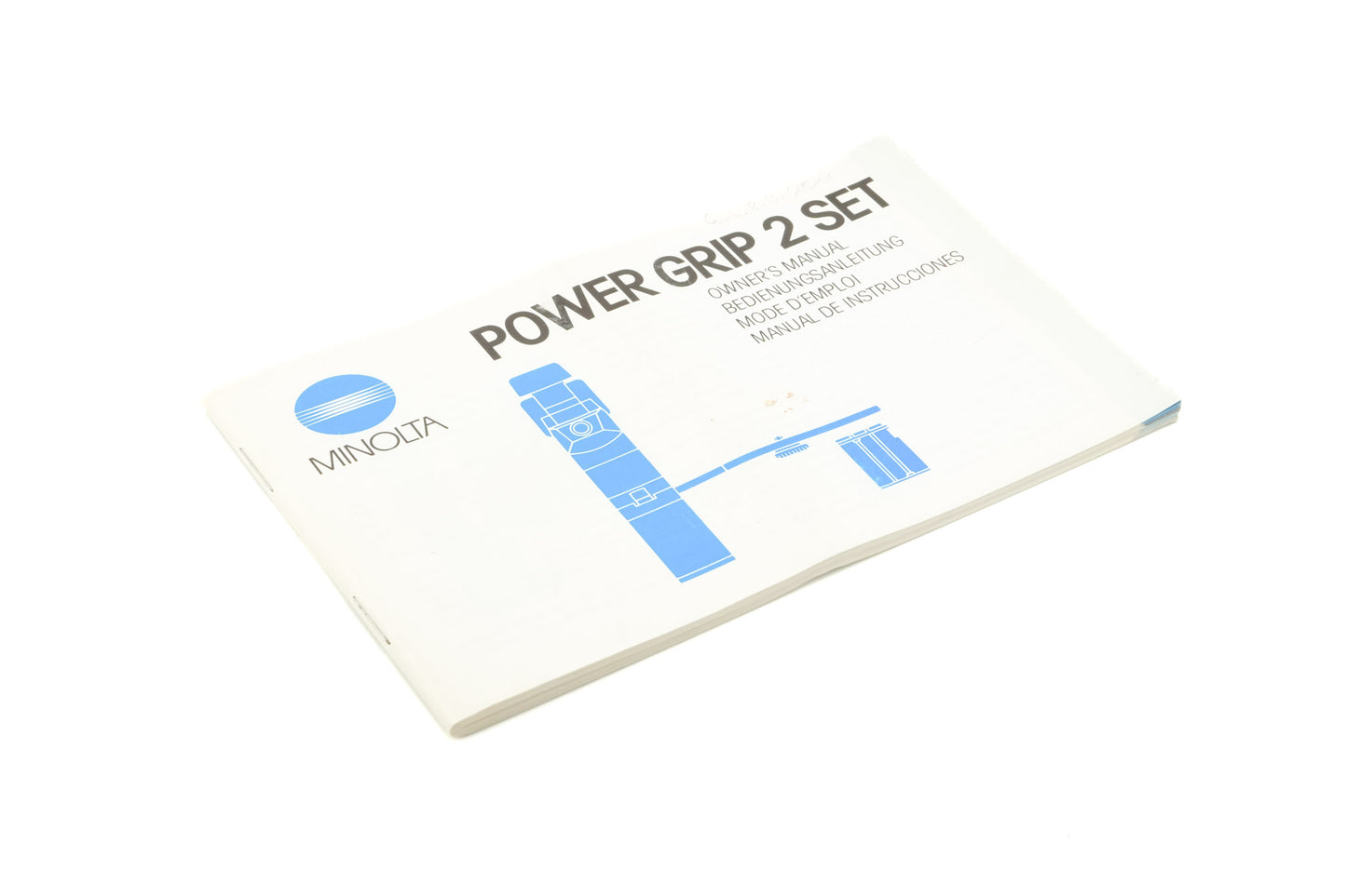 Minolta Power Grip 2 Set Instructions - Accessory