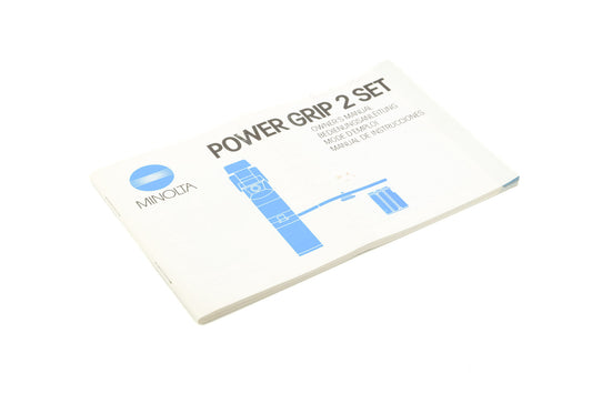 Minolta Power Grip 2 Set Instructions - Accessory