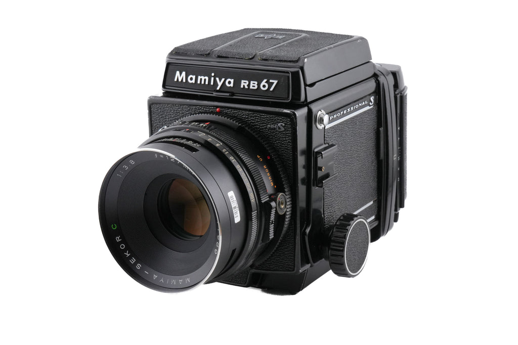 Mamiya RB67 Pro-S + Waist Level Finder + 120 6x7 Pro-S Roll Film Holder + 127mm f3.8 Sekor C