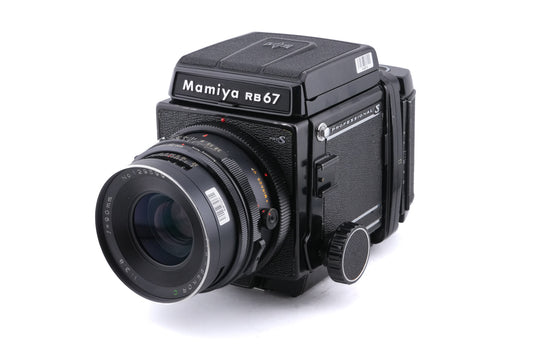 Mamiya RB67 Pro-S + 90mm f3.8 Sekor C + 120 6x7 Pro-S Roll Film Holder + Waist Level Finder