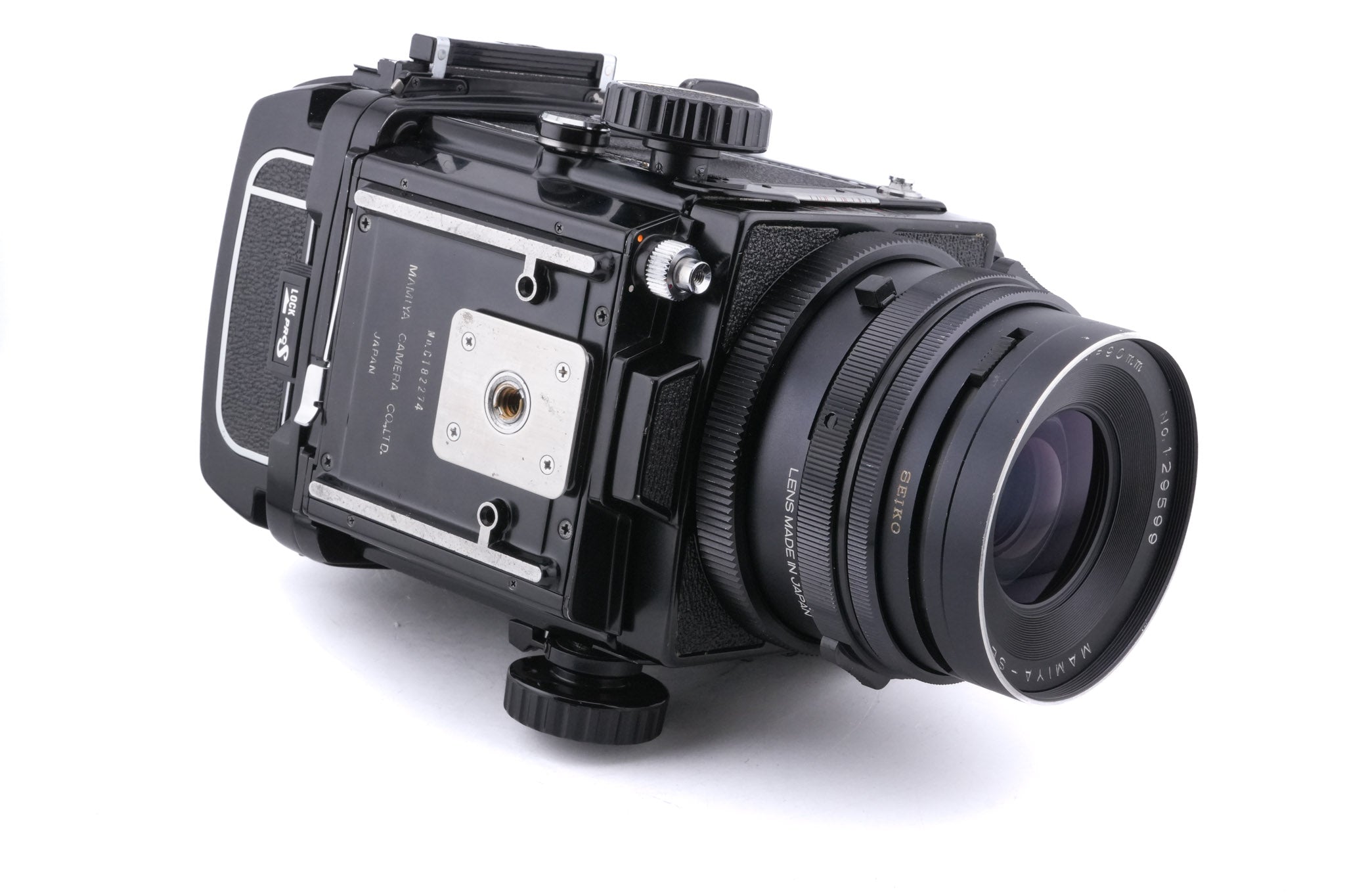 Mamiya RB67 Pro-S + 90mm f3.8 Sekor C + 120 6x7 Pro-S Roll Film Holder + Waist Level Finder