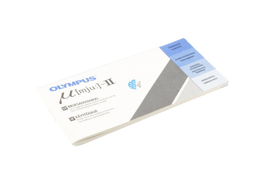 Olympus Mju-II Instructions