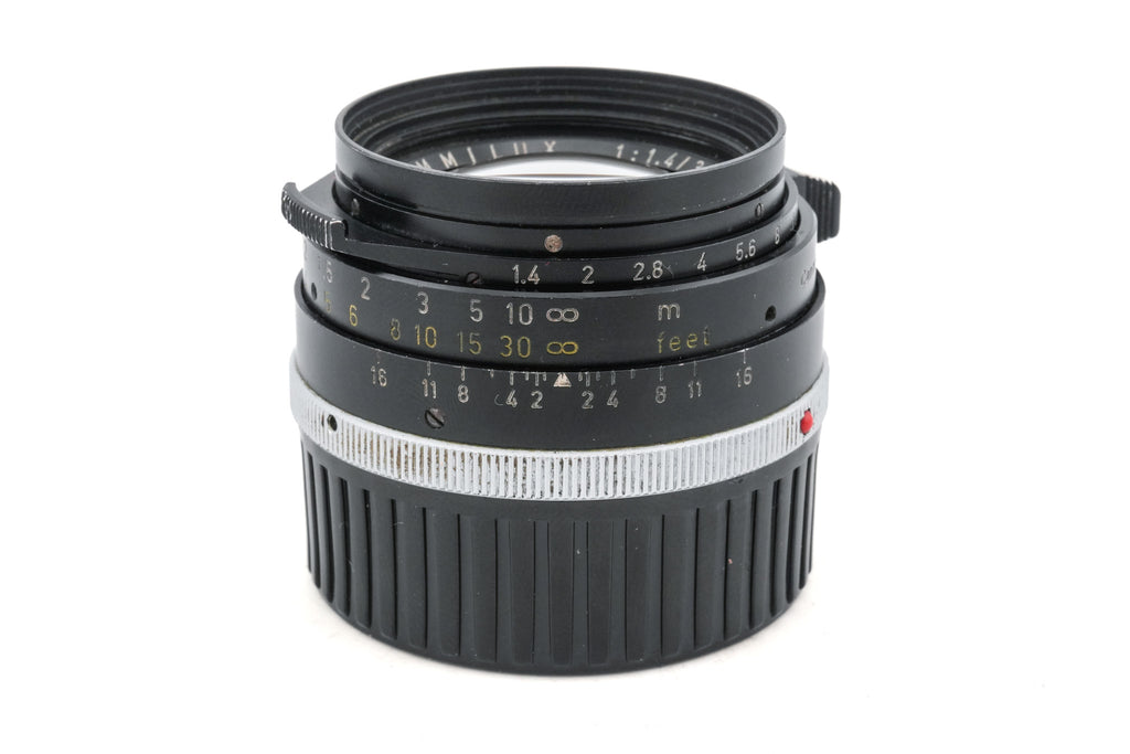Leica 35mm f1.4 Summilux (Type II) (Chrome Infinity Lock) (Black, 11870)