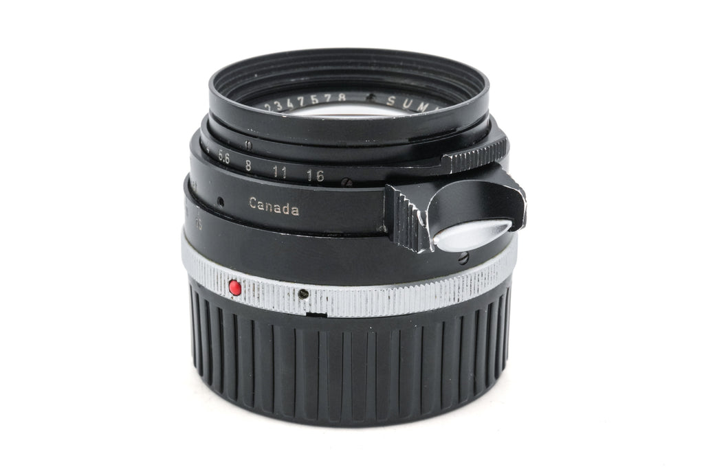Leica 35mm f1.4 Summilux (Type II) (Chrome Infinity Lock) (Black, 11870)