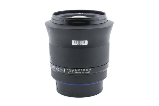 Carl Zeiss 35mm f2 Distagon Milvus T* AI-S Lens