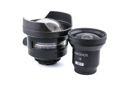 Nikon 15mm f2.8 UW-Nikkor + DF-11 Nikonos 15mm Underwater Viewfinder