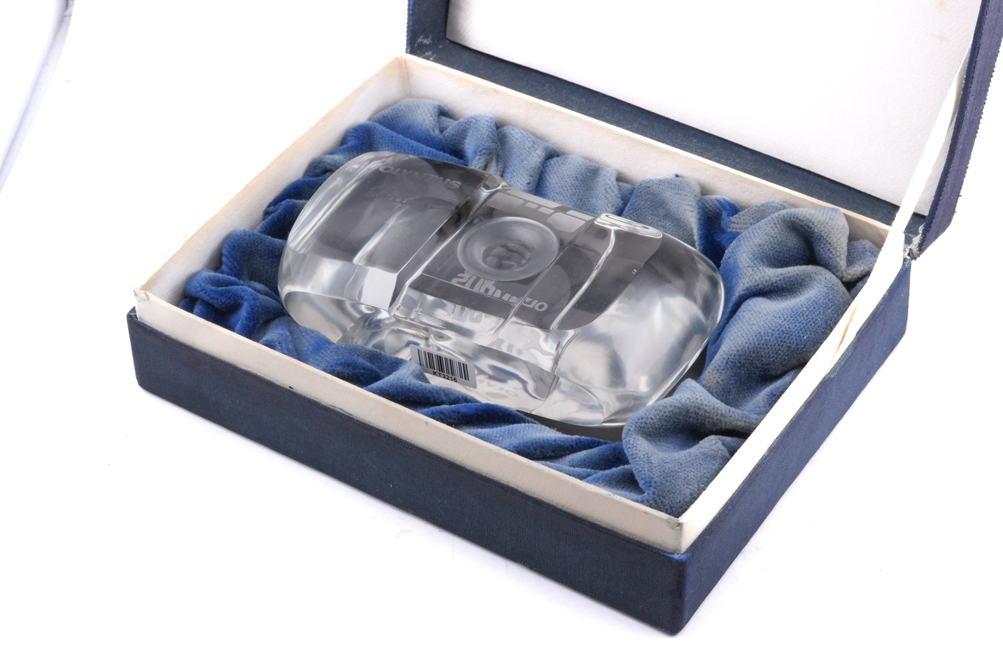 Olympus Mju-I Crystal Paperweight