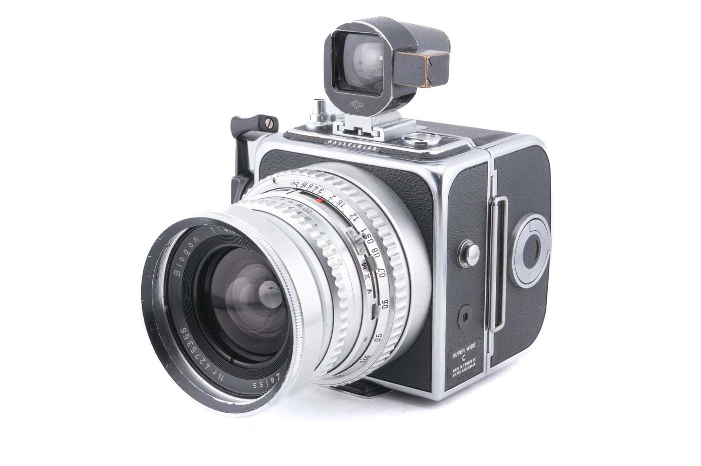 Hasselblad Super Wide C (SWC) (Silver, 10049) + A12 Film Magazine (Silver, 30074)