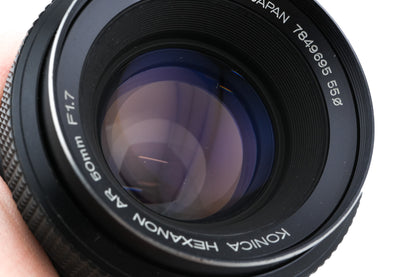 Konica 50mm f1.7 Hexanon AR