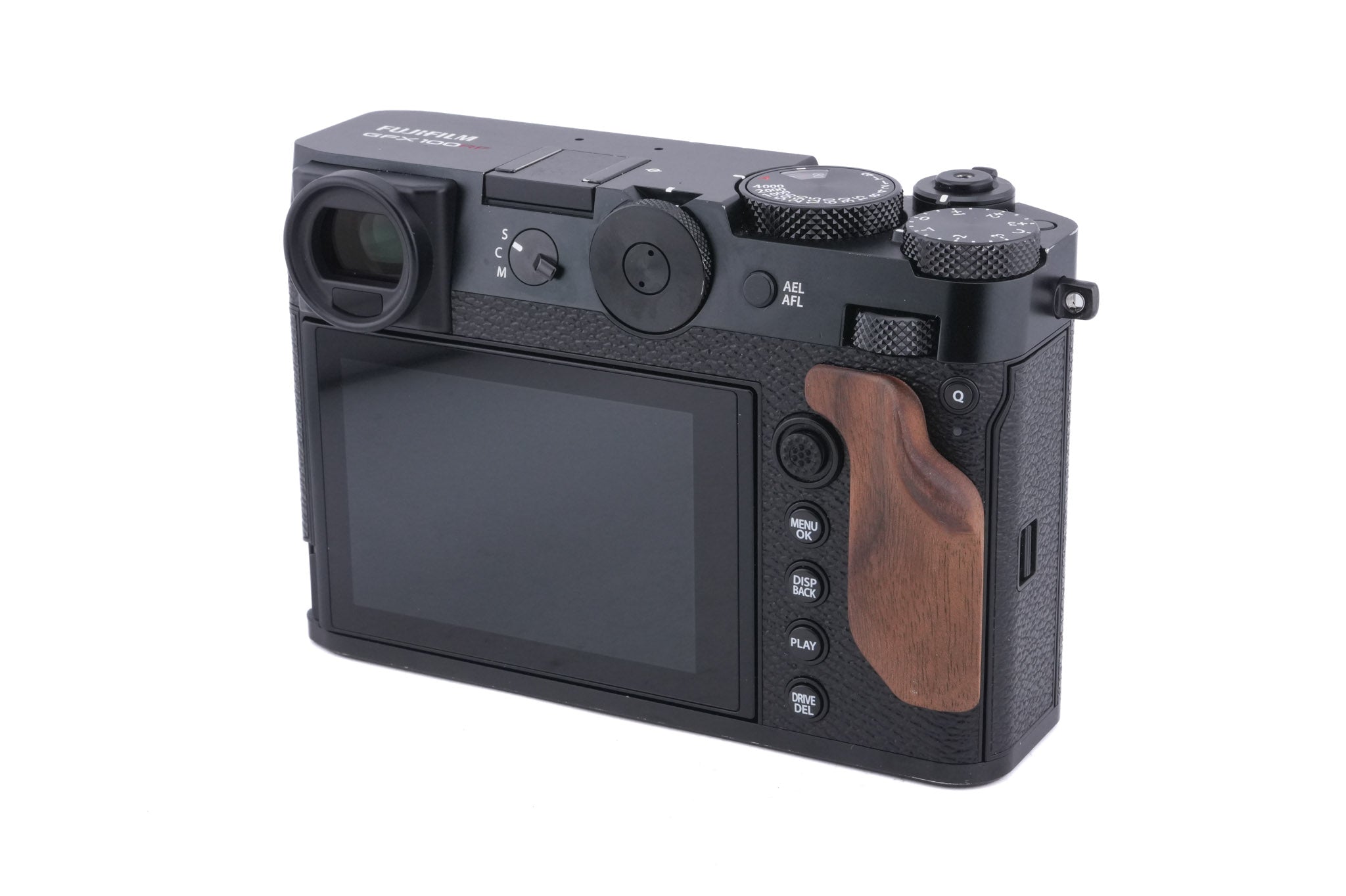 Fujifilm GFX 100RF + Fujifilm GFX 100RF L-Plate with Wooden Handle (5266)