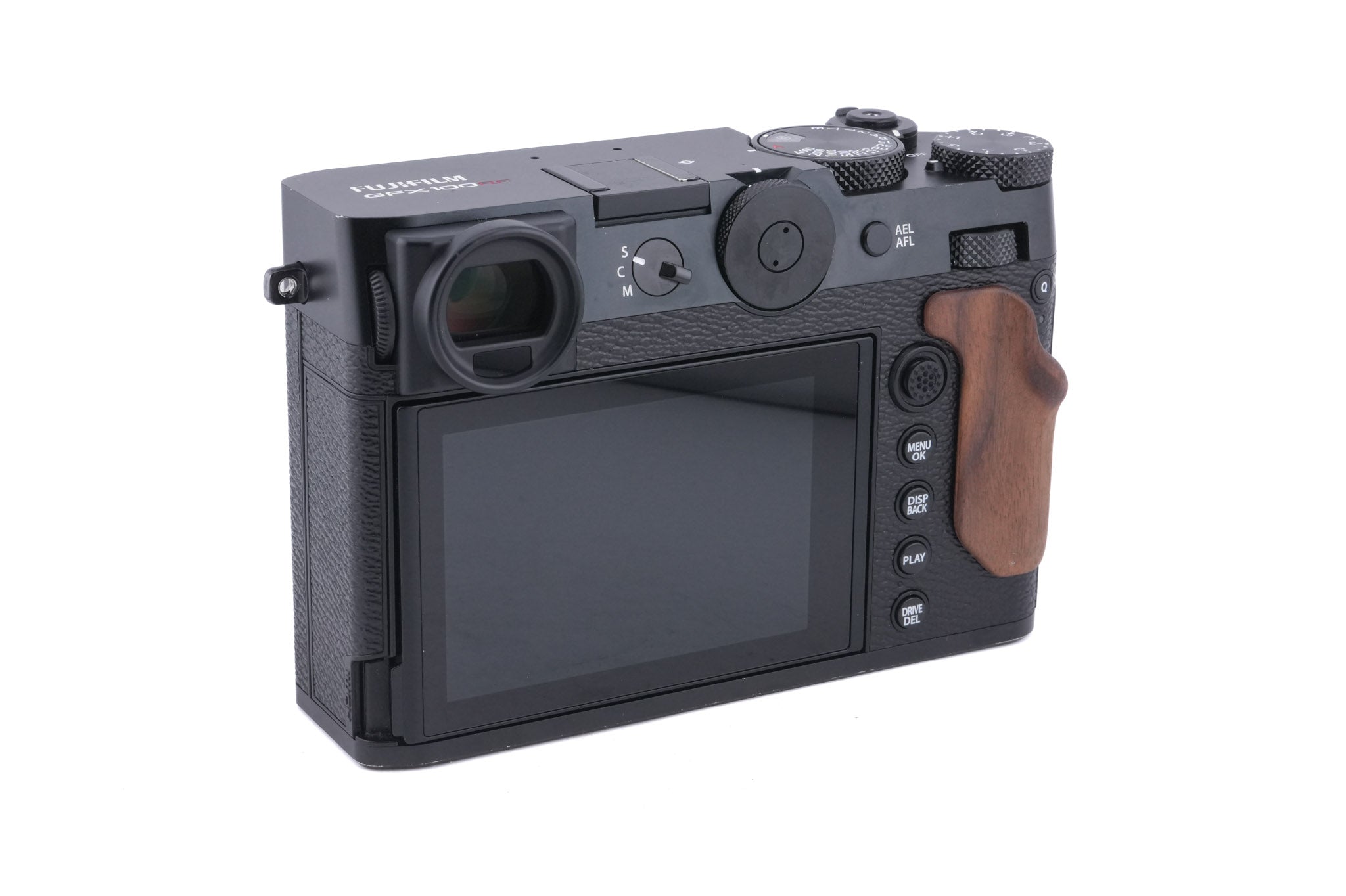 Fujifilm GFX 100RF + Fujifilm GFX 100RF L-Plate with Wooden Handle (5266)