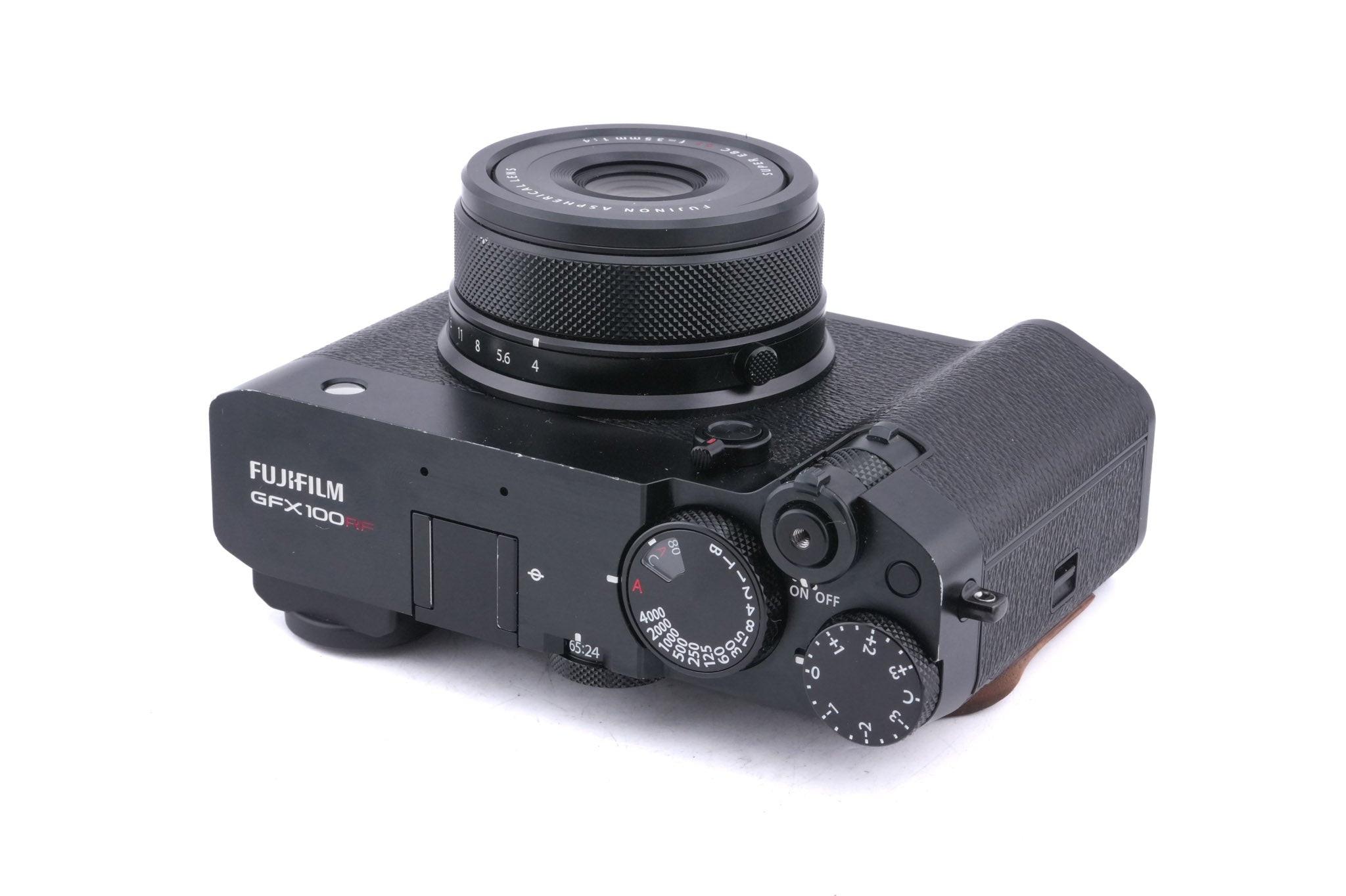 Fujifilm GFX 100RF + Fujifilm GFX 100RF L-Plate with Wooden Handle (5266)