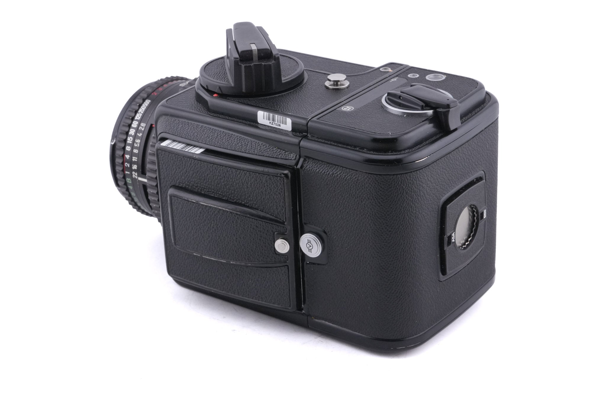 Hasselblad 500C/M (Black, 10170) + 80mm f2.8 Planar T* C (Black, 20028) + A12 Film Magazine (Black, 30147) + Waist Level Finder (Old / Black, 42277) + Acute Matte Focusing Screen (42165)