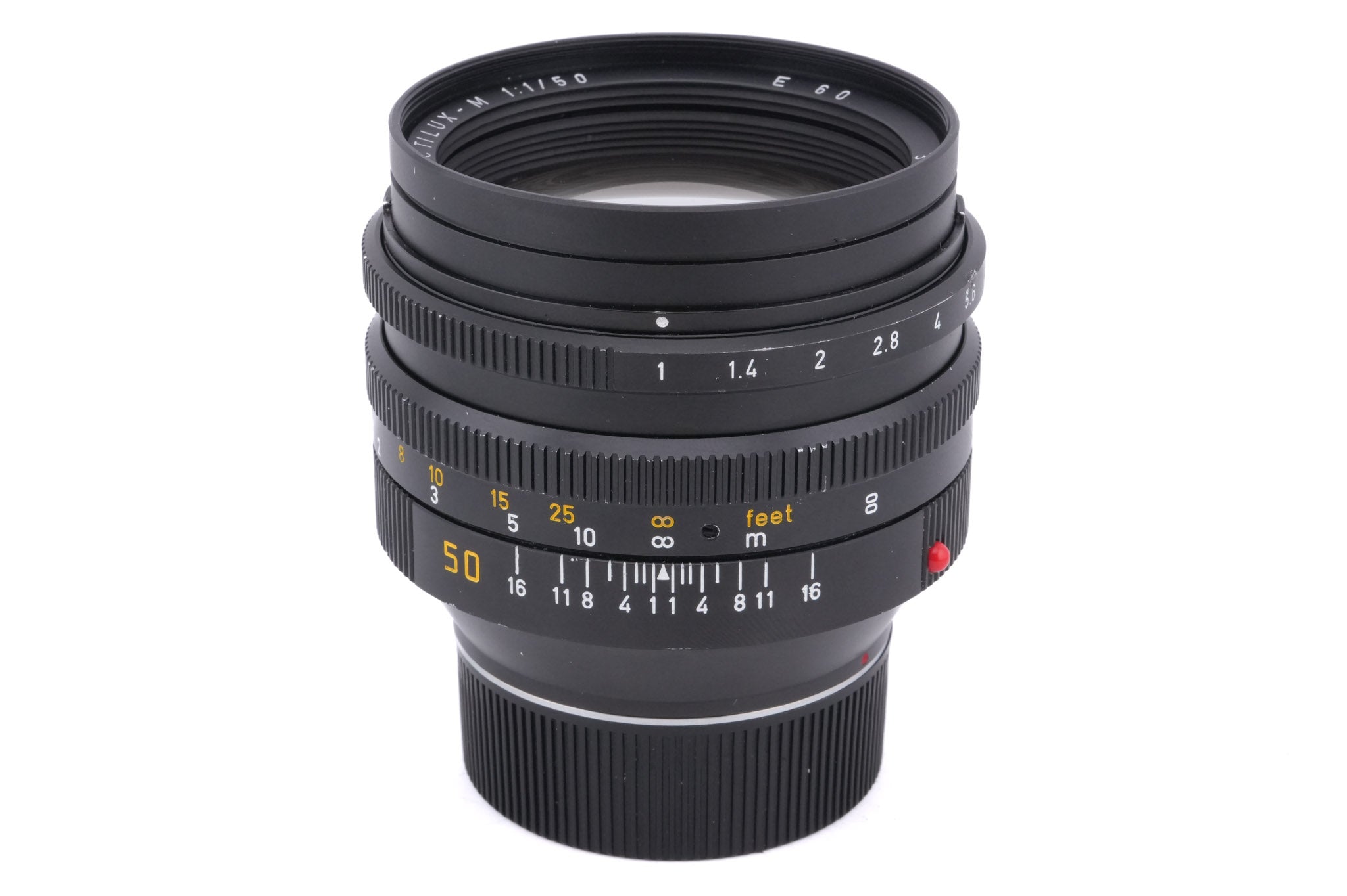 Leica 50mm f1 Noctilux-M (Type III) (11821) + Lens Hood (50mm f1) (12544)
