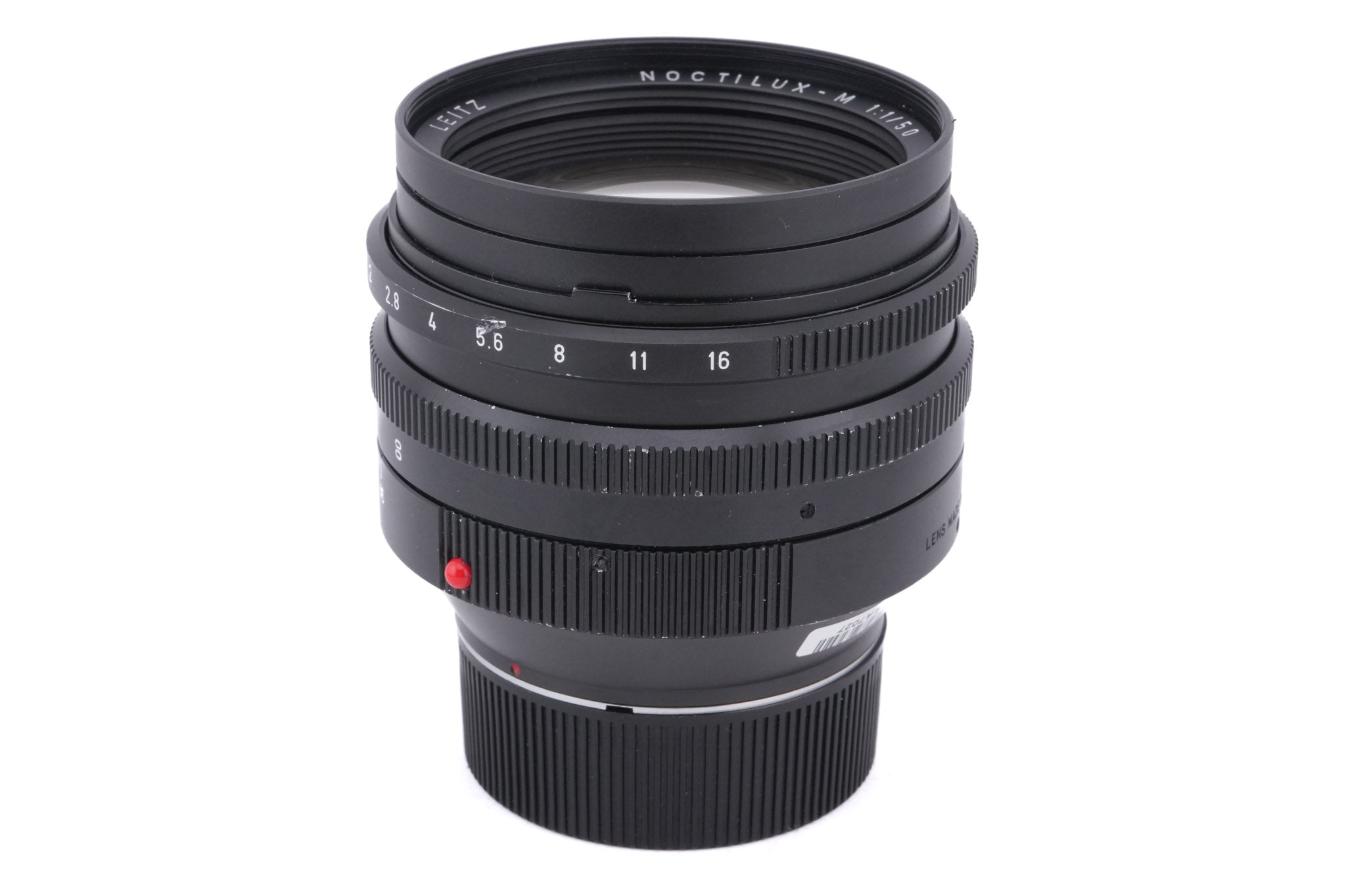 Leica 50mm f1 Noctilux-M (Type III) (11821) + Lens Hood (50mm f1) (12544)