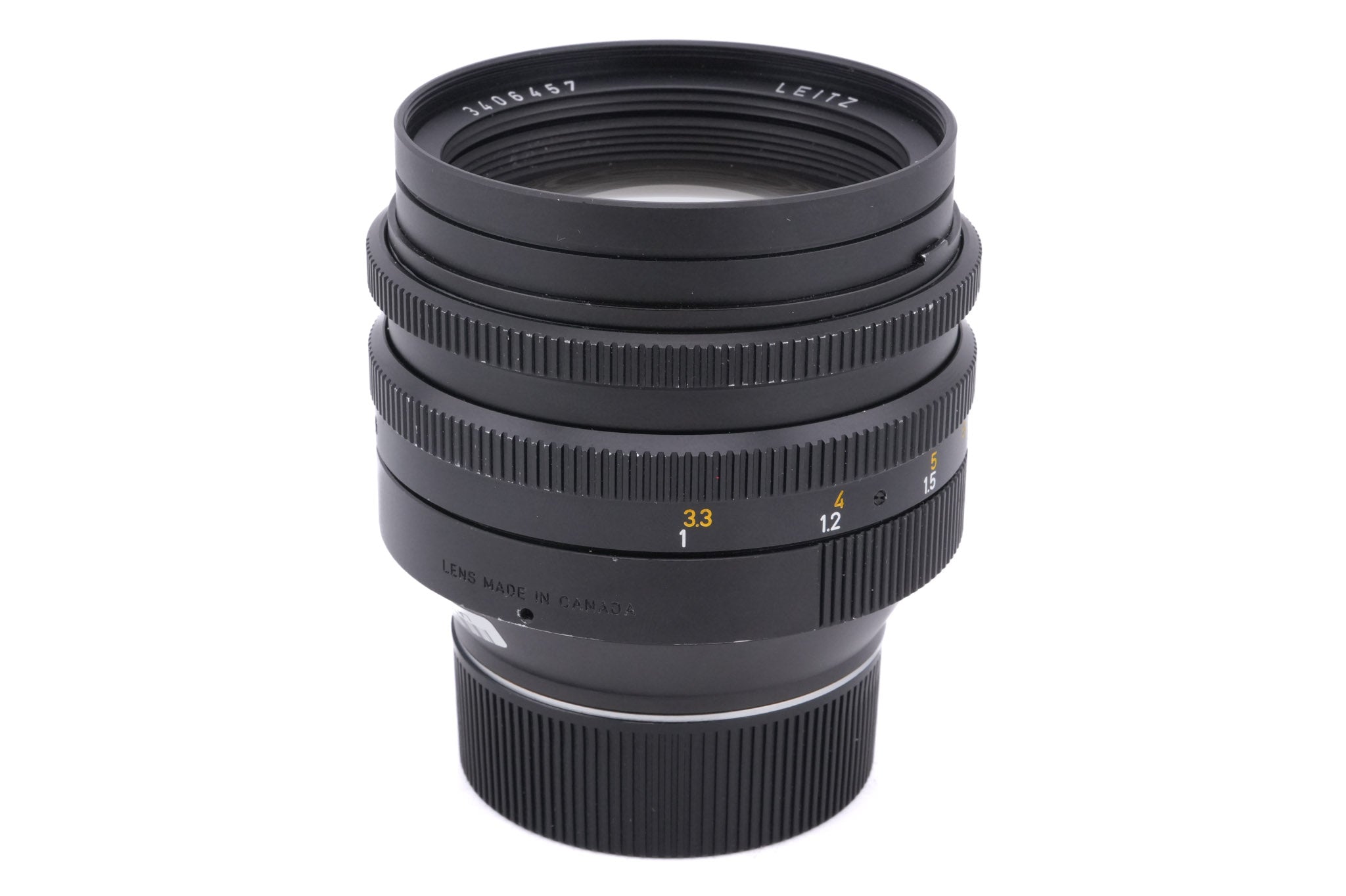Leica 50mm f1 Noctilux-M (Type III) (11821) + Lens Hood (50mm f1) (12544)