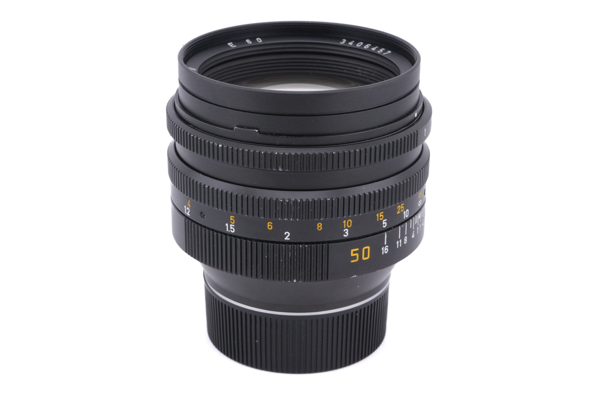 Leica 50mm f1 Noctilux-M (Type III) (11821) + Lens Hood (50mm f1) (12544)