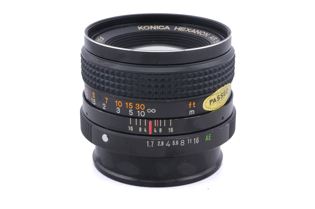 Konica 50mm f1.7 Hexanon AR