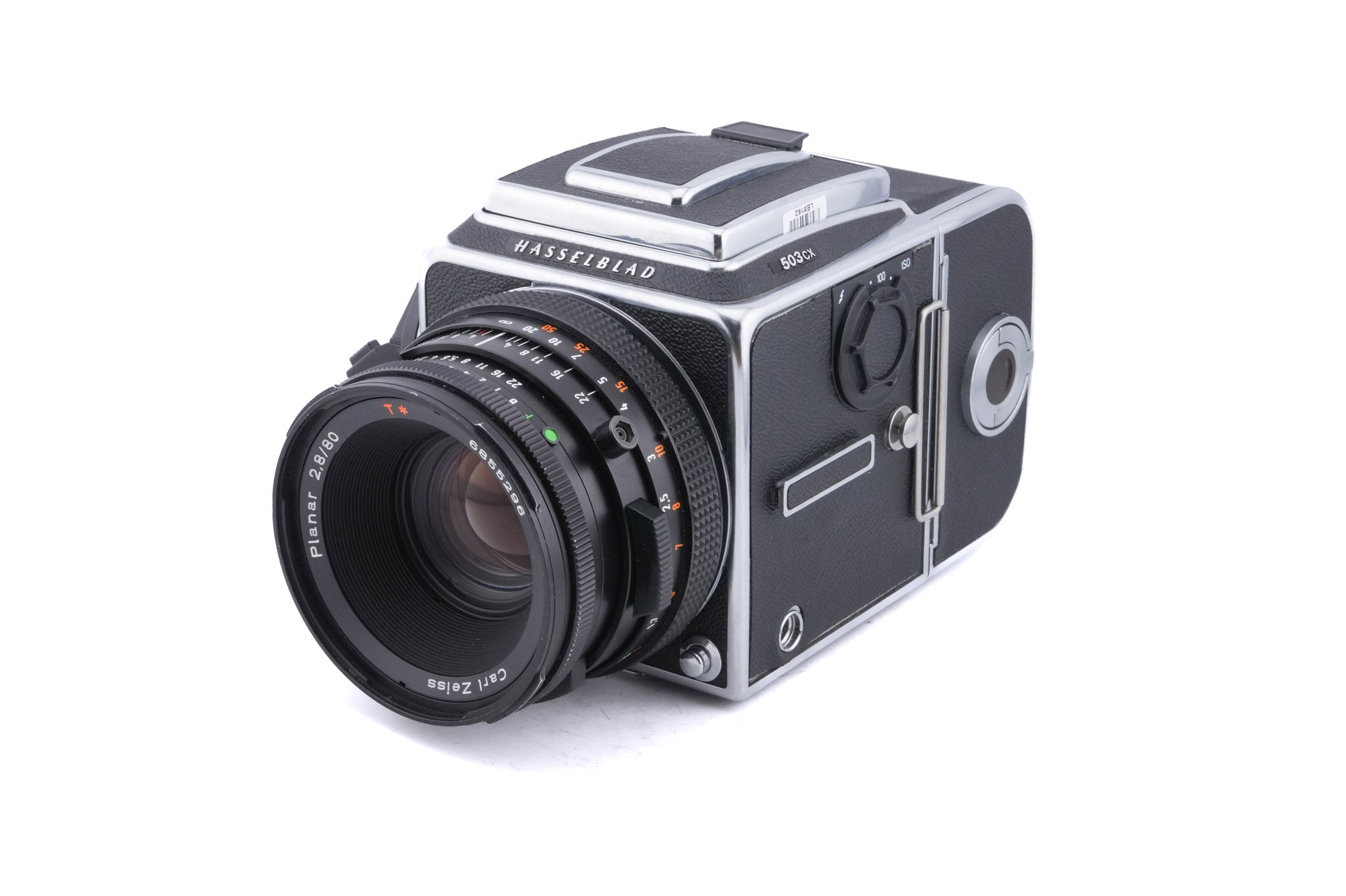 Hasselblad 503CX (Silver, 10026) + 80mm f2.8 Planar T* CF (20029) + A12N Film Magazine + Waist Level Finder (New / Chrome, 42315) + Acute Matte Focusing Screen (42165)