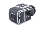 Hasselblad 503CX (Silver, 10026) + 80mm f2.8 Planar T* CF (20029) + A12N Film Magazine + Waist Level Finder (New / Chrome, 42315) + Acute Matte Focusing Screen (42165)