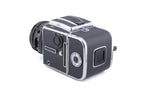 Hasselblad 503CX (Silver, 10026) + 80mm f2.8 Planar T* CF (20029) + A12N Film Magazine + Waist Level Finder (New / Chrome, 42315) + Acute Matte Focusing Screen (42165)