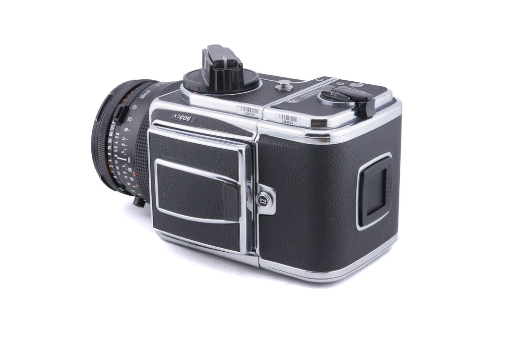 Hasselblad 503CX (Silver, 10026) + 80mm f2.8 Planar T* CF (20029) + A12N Film Magazine + Waist Level Finder (New / Chrome, 42315) + Acute Matte Focusing Screen (42165)
