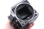 Hasselblad 503CX (Silver, 10026) + 80mm f2.8 Planar T* CF (20029) + A12N Film Magazine + Waist Level Finder (New / Chrome, 42315) + Acute Matte Focusing Screen (42165)