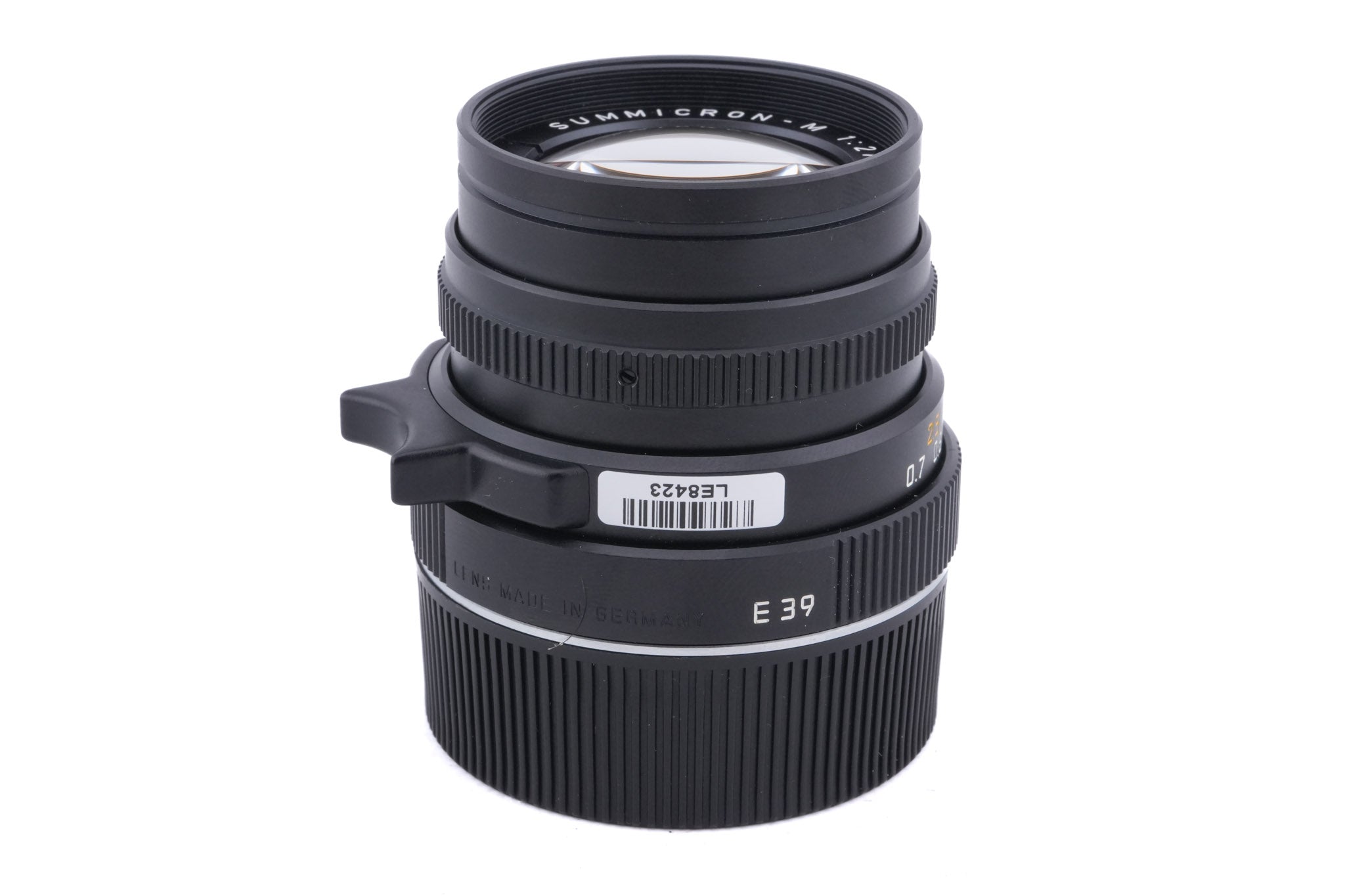 Leica 50mm f2 Summicron-M (Type IV) (Black, 11819)