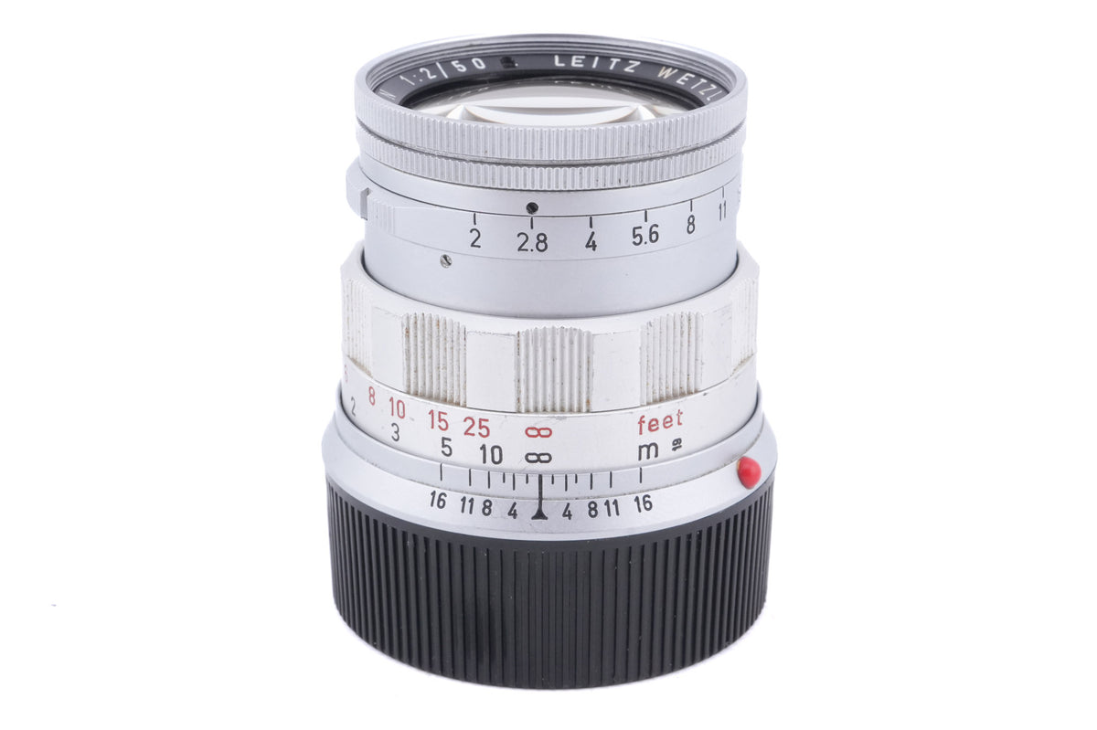 Leica 50mm f2 Summicron (Type II) (Silver, SOOIC-MS / SOSIC / 11118 / 11618 / 11818) - Lens