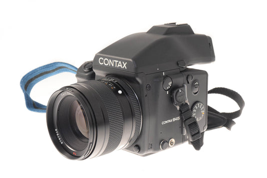 Contax 645 + AE Prism Finder MF-1 + 120/220 MFB-1 Film Back Holder + 80mm f2 Planar T*