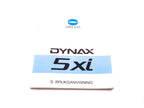 Minolta Dynax 5xi Instructions