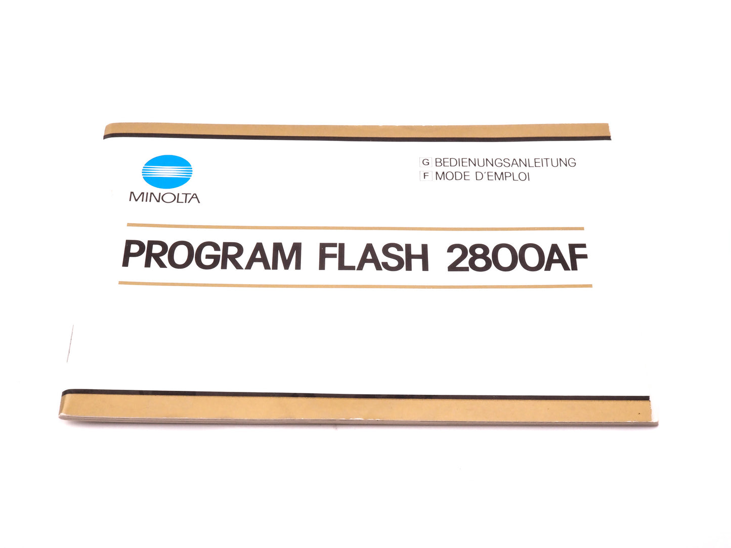 Minolta Program 2800 AF Instructions