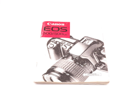 Canon EOS 500/500QD Instructions