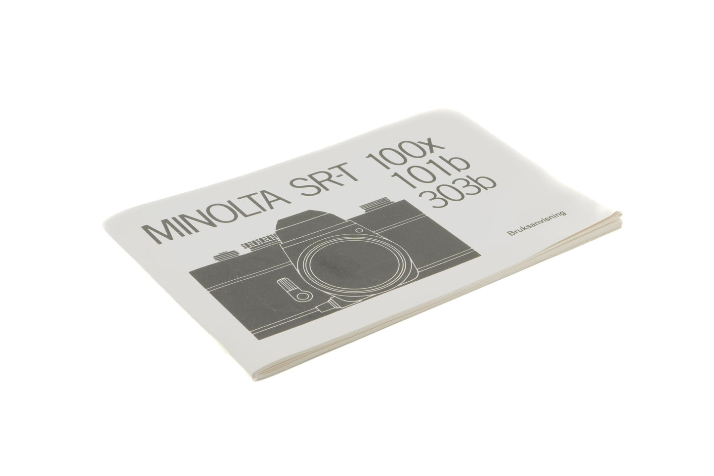 Minolta SR-T 100x/101b/303b Instructions