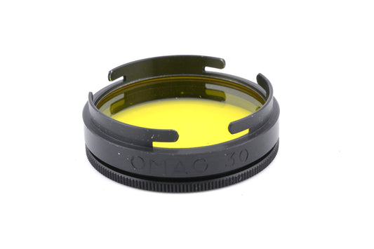 Omag 30mm Yellow Push-On Filter