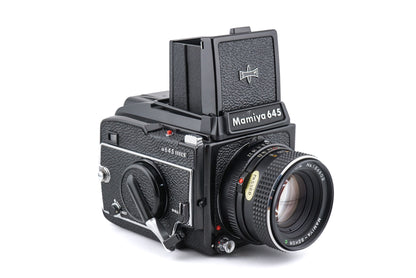 Mamiya M645 1000S + 80mm f2.8 Sekor C + M645 Waist Level Finder S