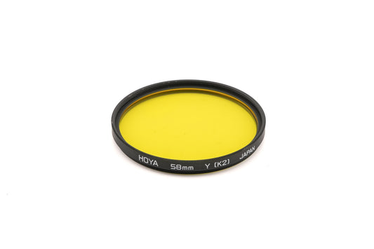 Hoya 58mm Yellow Filter Y(K2) - Accessory