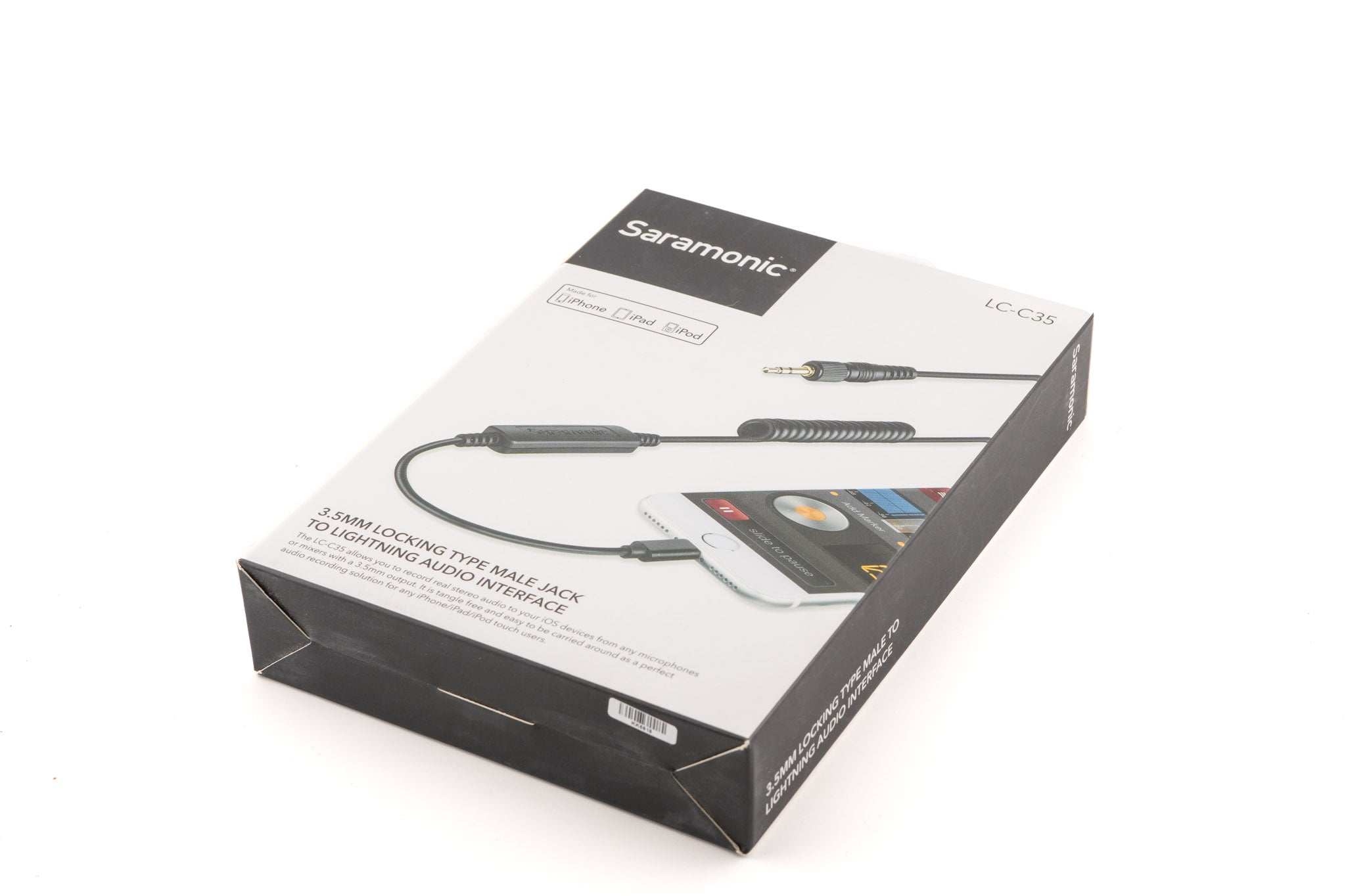 Saramonic 3.5mm Male Jack To Lightning Audio Interface (LC-C35) - Accessory